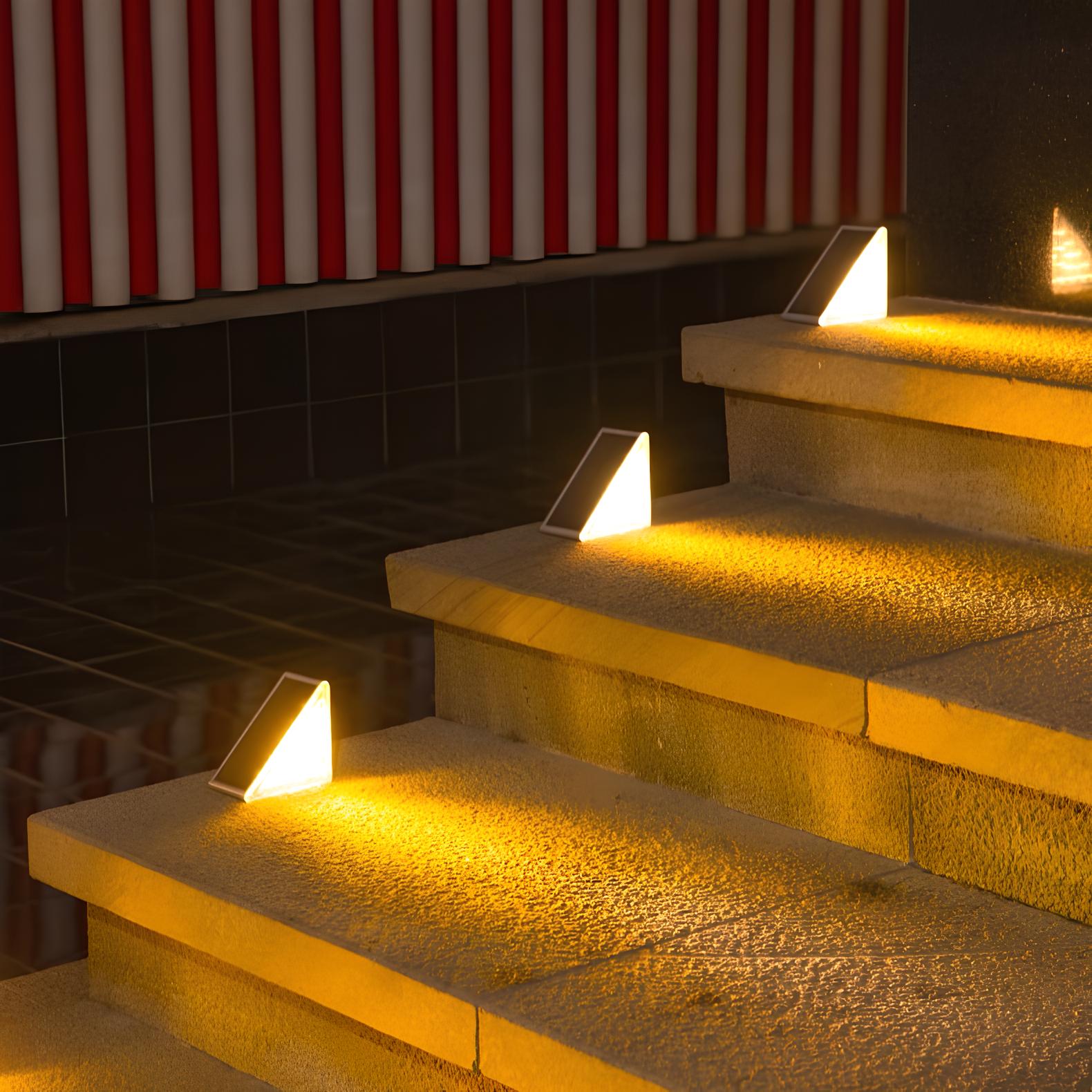Modern Solar Powered Stair Lights
