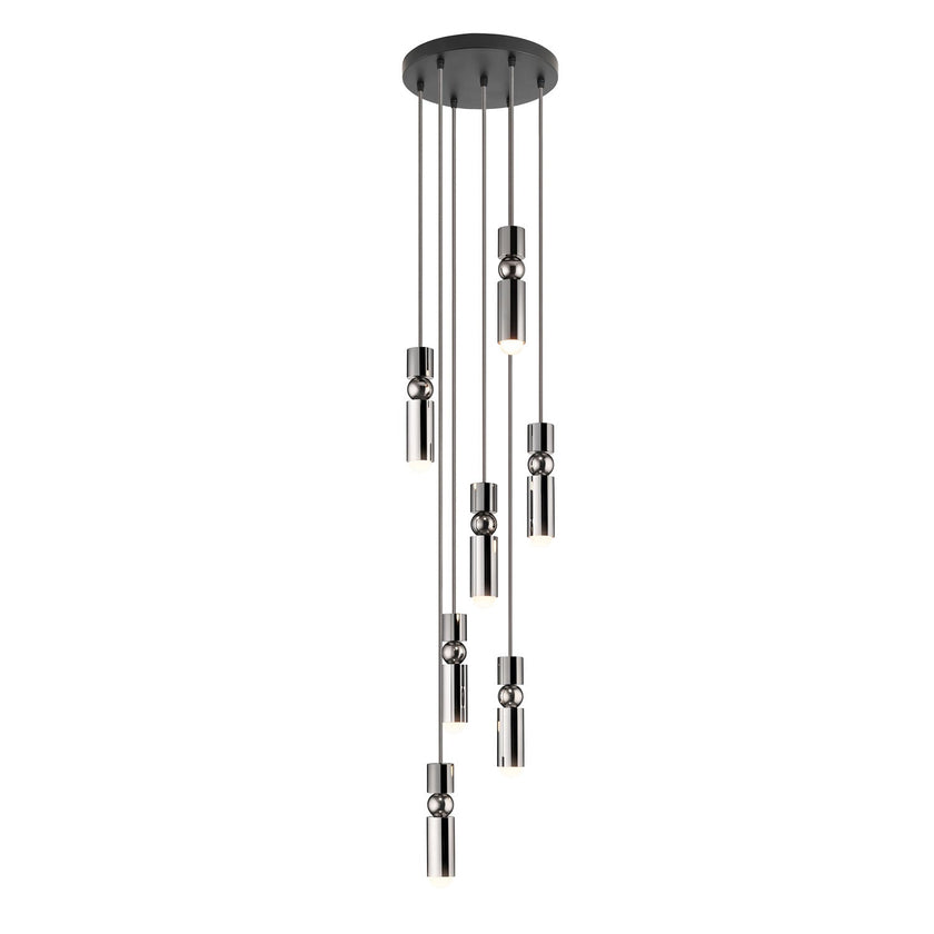 Metal Cylinder Orbit Cluster Pendant Light
