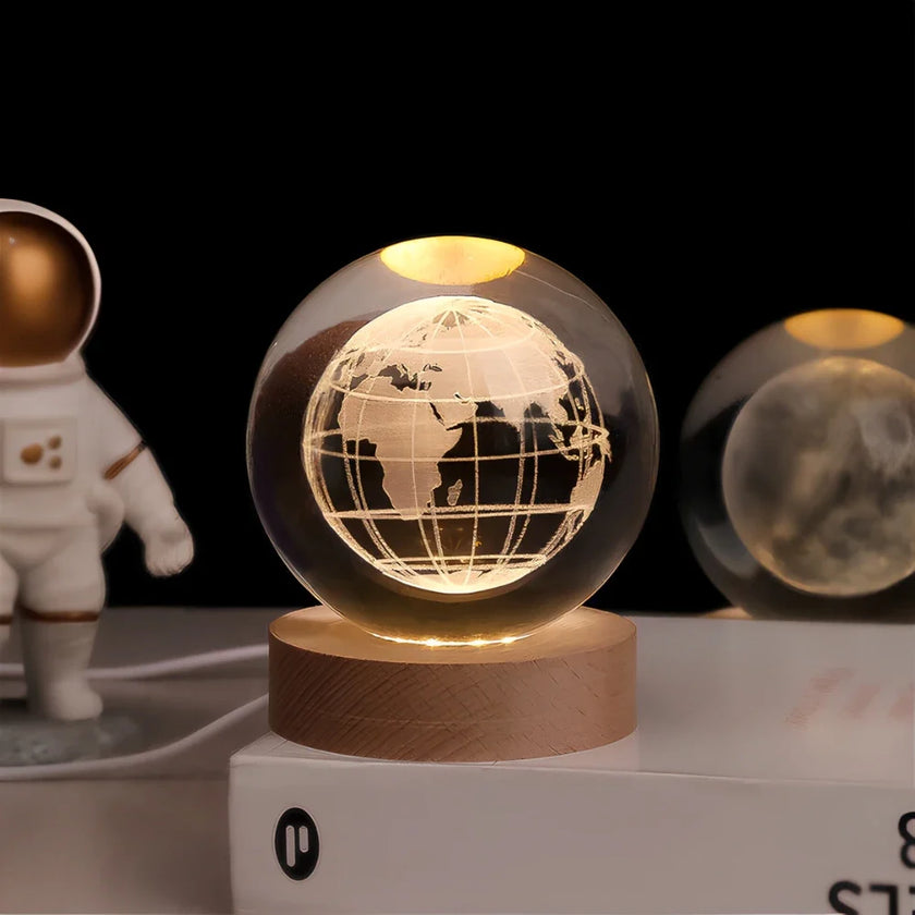Modern Luminous Crystal Ball Night Light