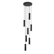 Metal Cylinder Orbit Cluster Pendant Light