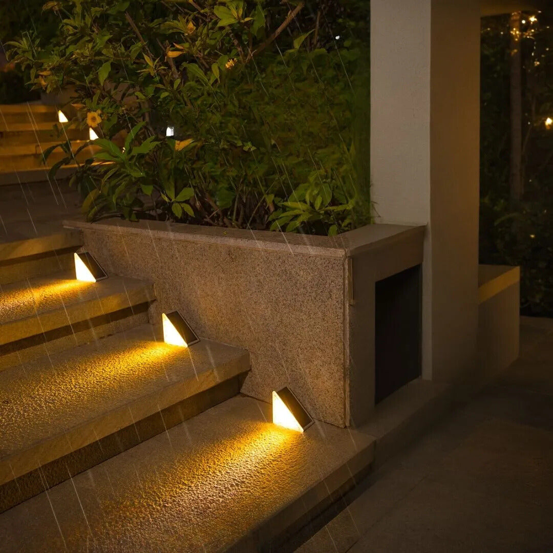 Modern Solar Powered Stair Lights