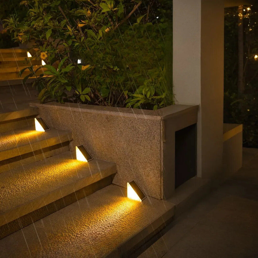 Modern Solar Powered Stair Lights