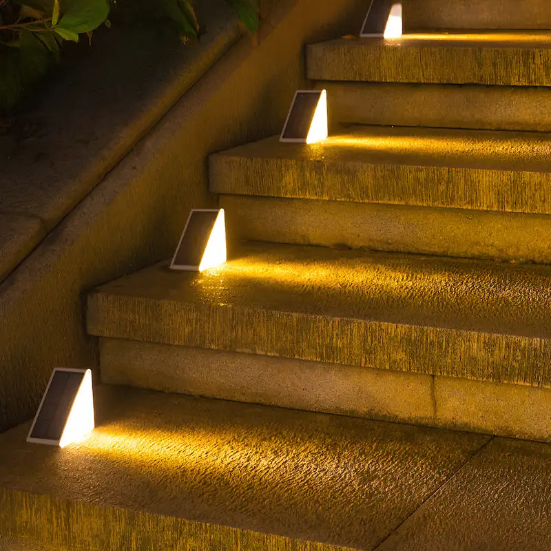 Modern Solar Powered Stair Lights