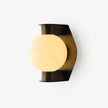 Alabaster Orb Brass Wall Sconce