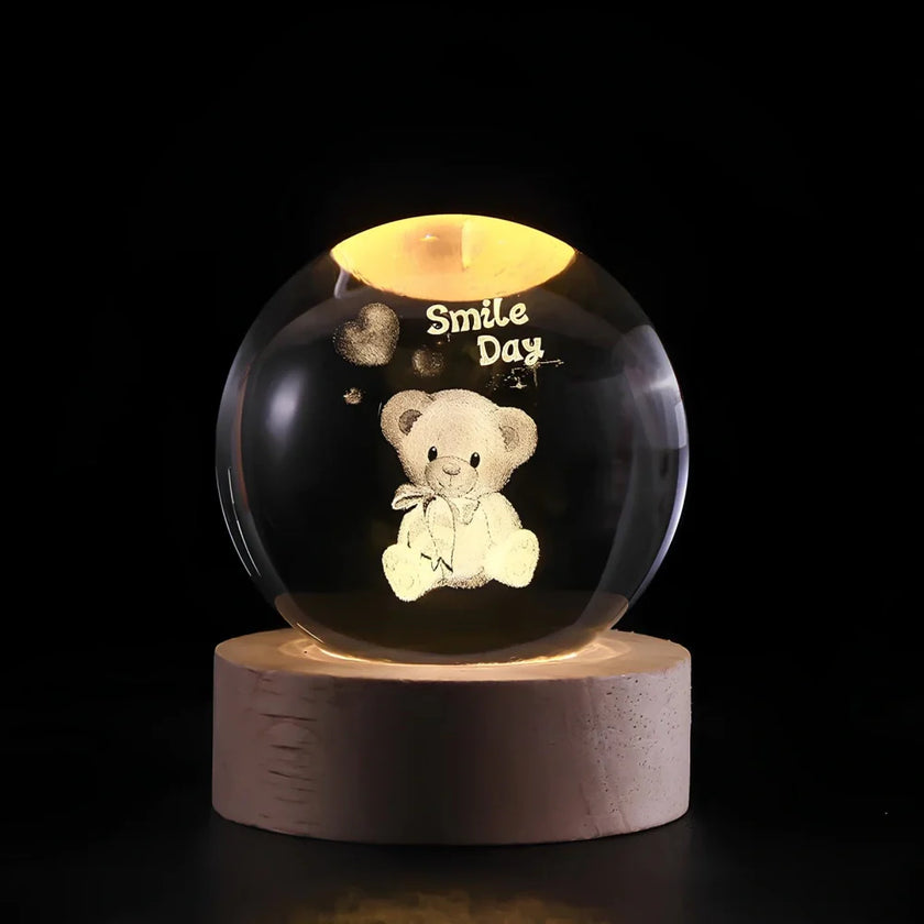 Modern Luminous Crystal Ball Night Light
