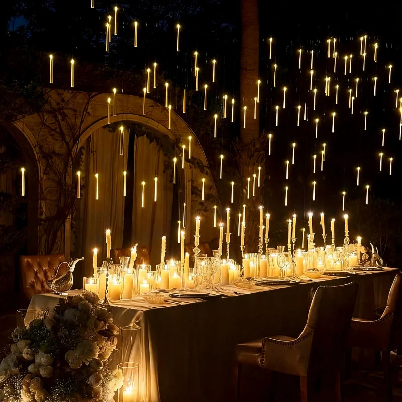 Modern Floating LED Candles with Wand Remote