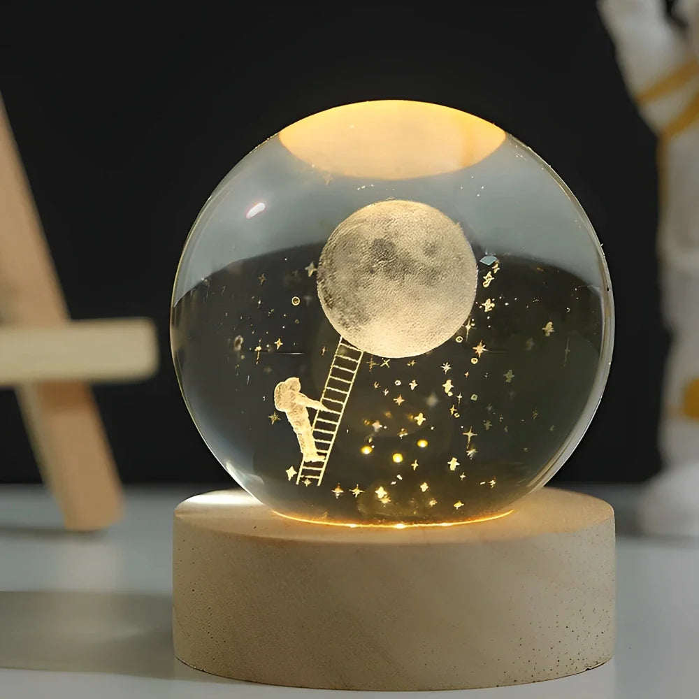 Modern Luminous Crystal Ball Night Light