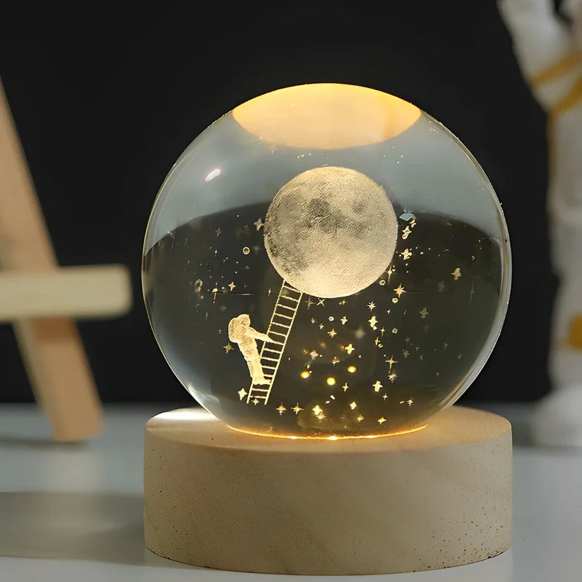 Modern Luminous Crystal Ball Night Light