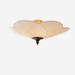 Fabric Bloom Flush Mount Light