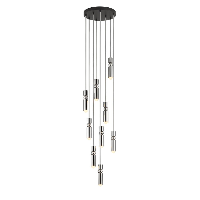 Metal Cylinder Orbit Cluster Pendant Light