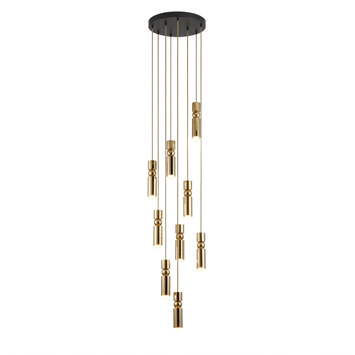 Metal Cylinder Orbit Cluster Pendant Light
