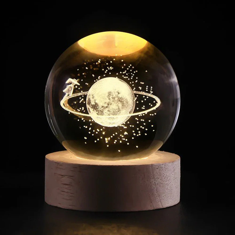Modern Luminous Crystal Ball Night Light