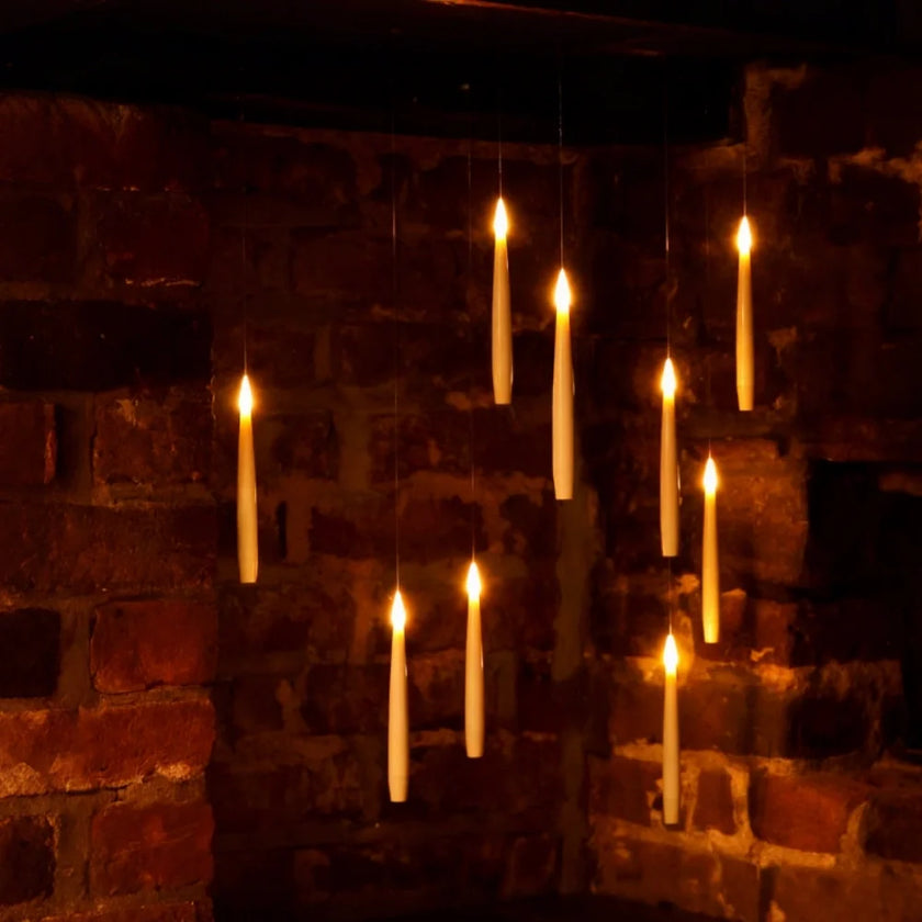 Modern Floating LED Candles with Wand Remote