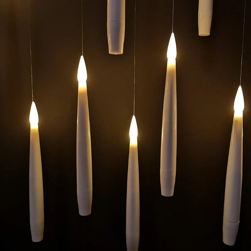 Modern Floating LED Candles with Wand Remote