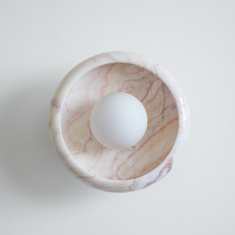 Calvrane Marble Round Wall Lamp