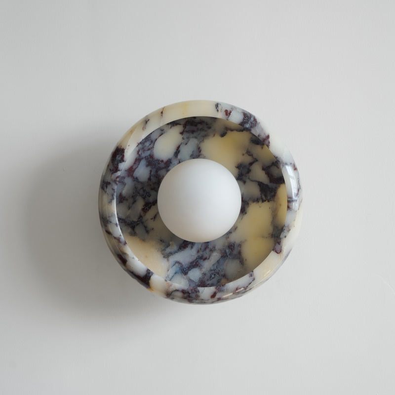 Calvrane Marble Round Wall Lamp