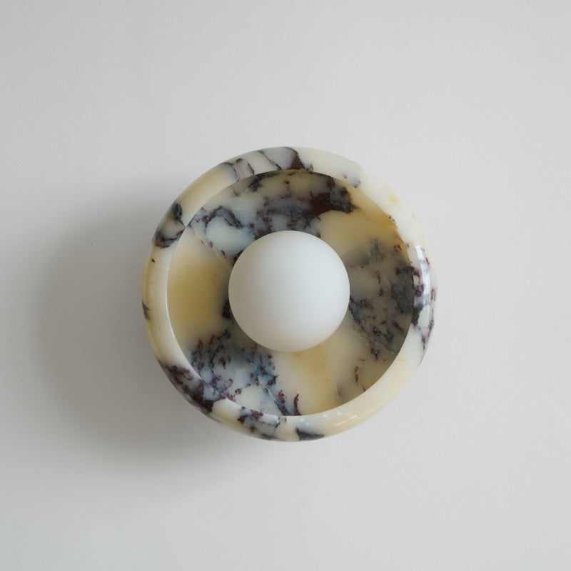 Calvrane Marble Round Wall Lamp