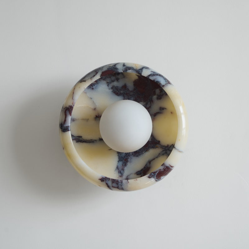 Calvrane Marble Round Wall Lamp