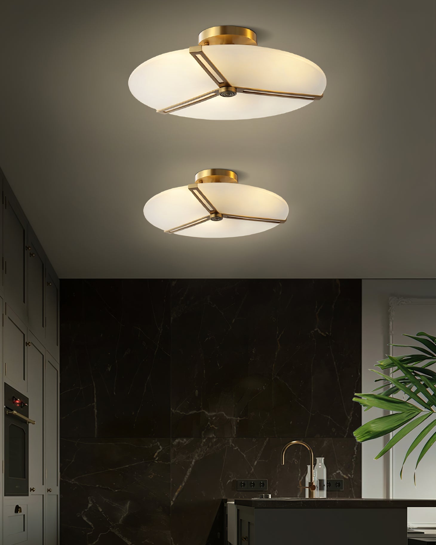 Calvrane Metal Disc Ceiling Light