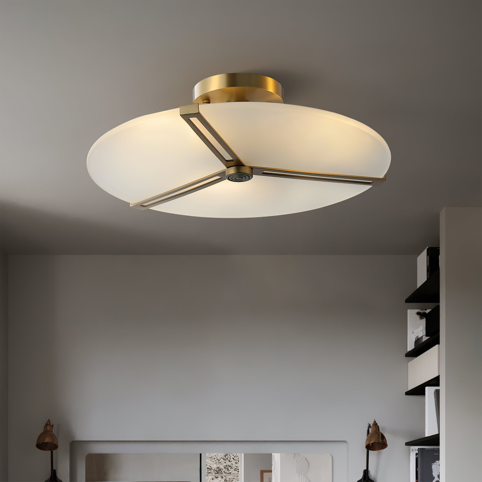 Calvrane Metal Disc Ceiling Light