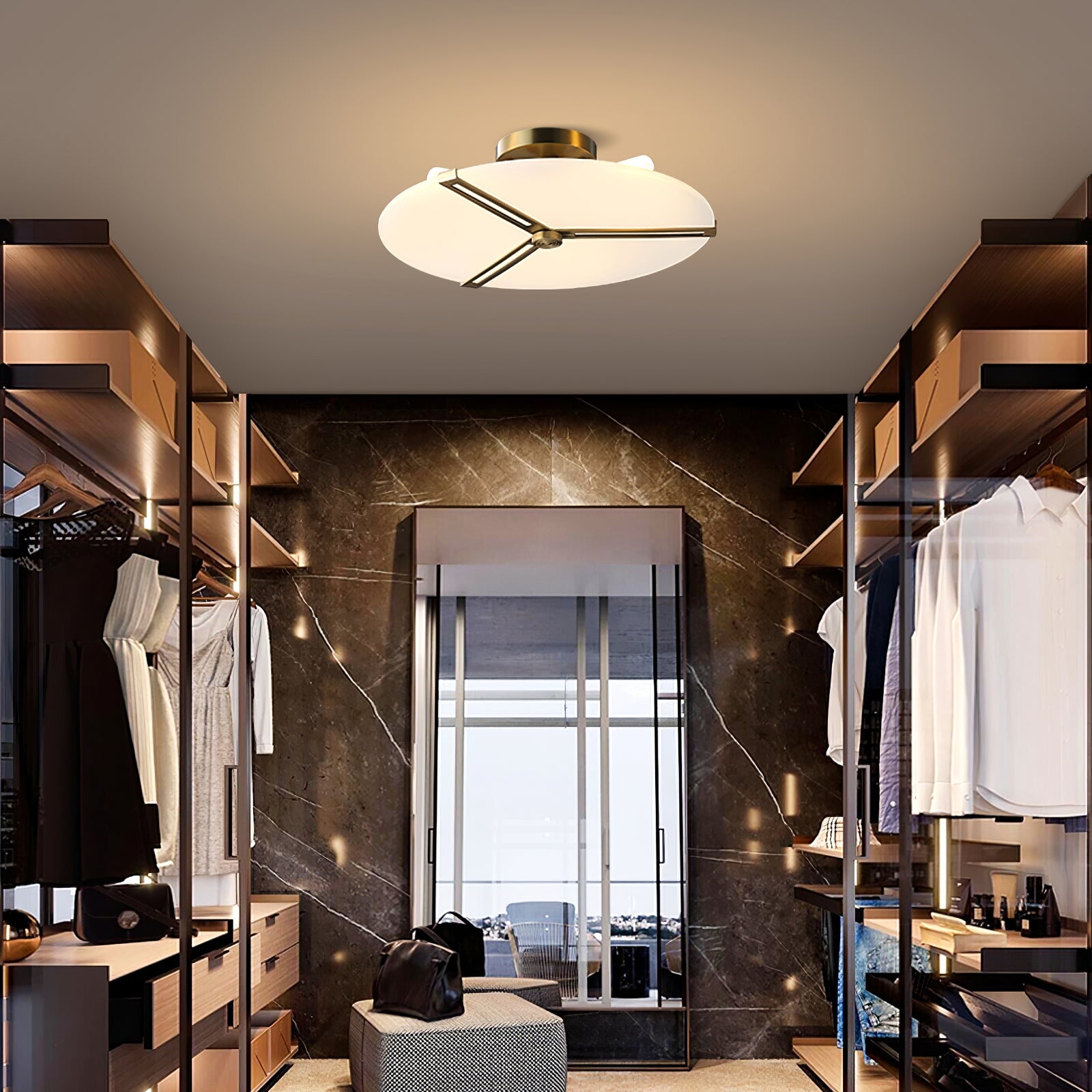 Calvrane Metal Disc Ceiling Light