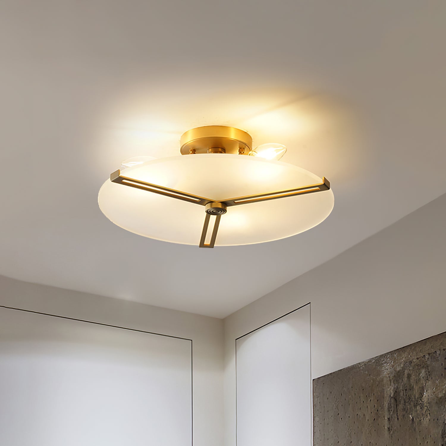 Calvrane Metal Disc Ceiling Light