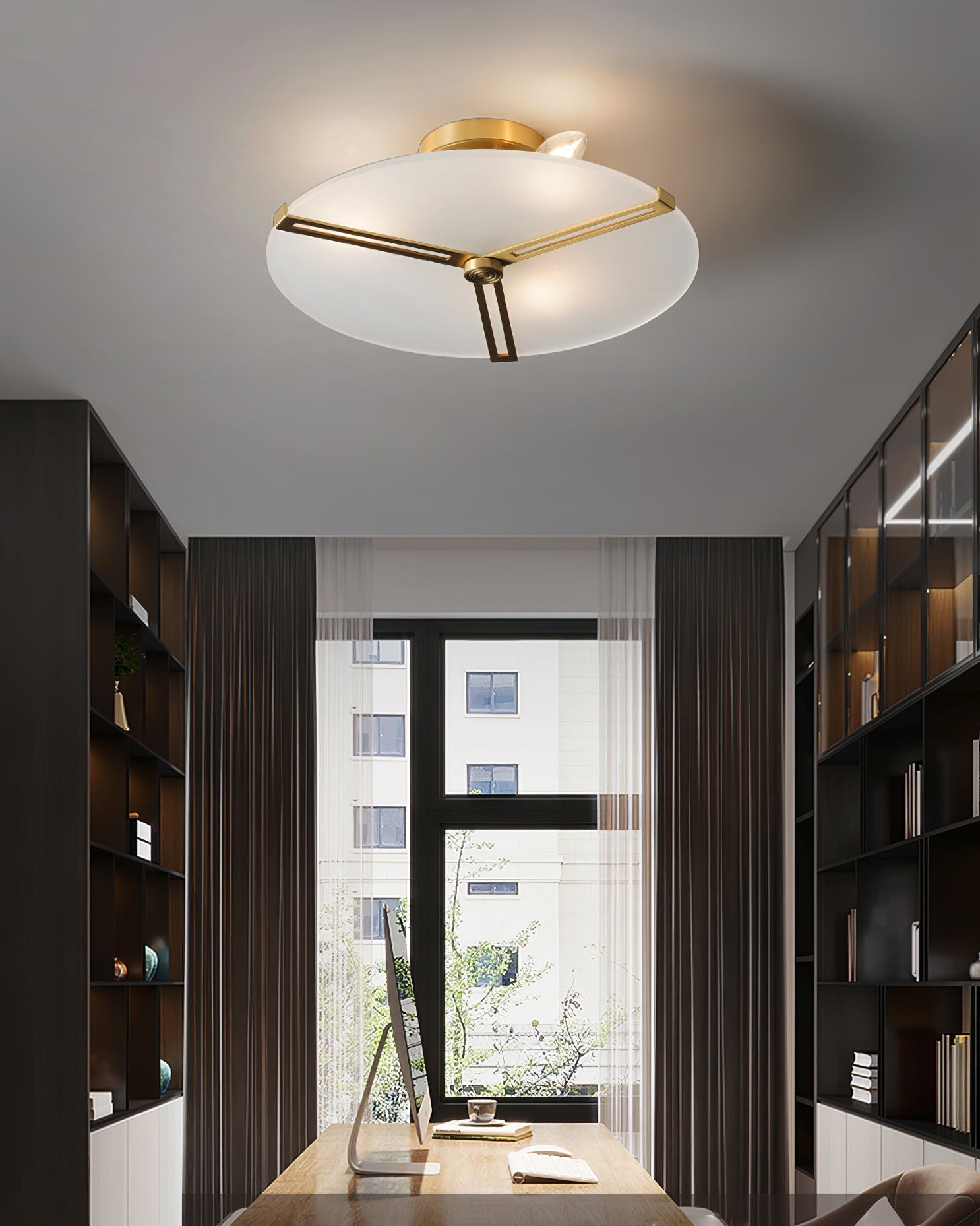 Calvrane Metal Disc Ceiling Light