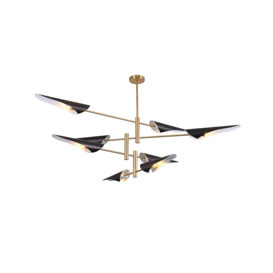 Adjustable-Arm Linear Chandelier