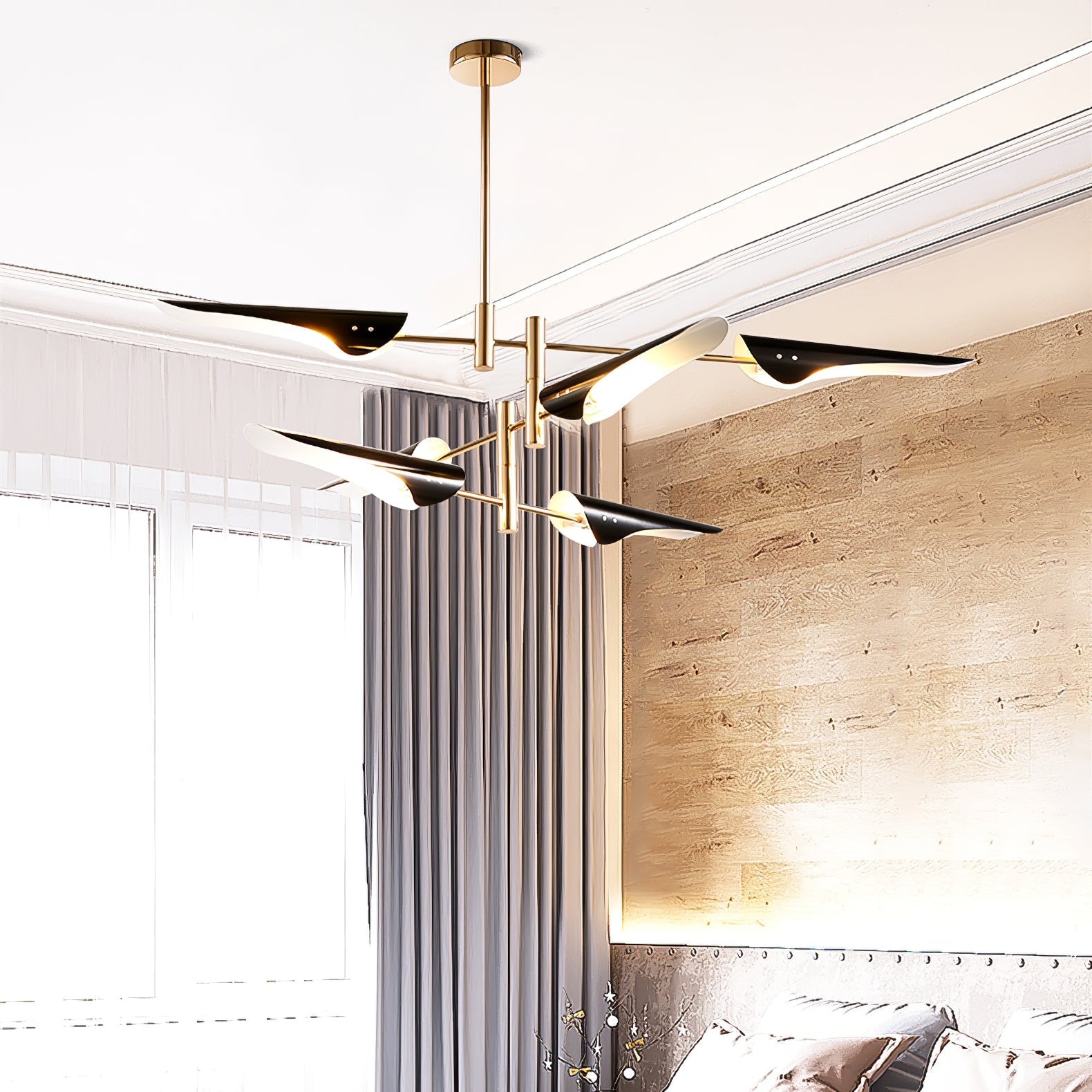 Adjustable-Arm Linear Chandelier