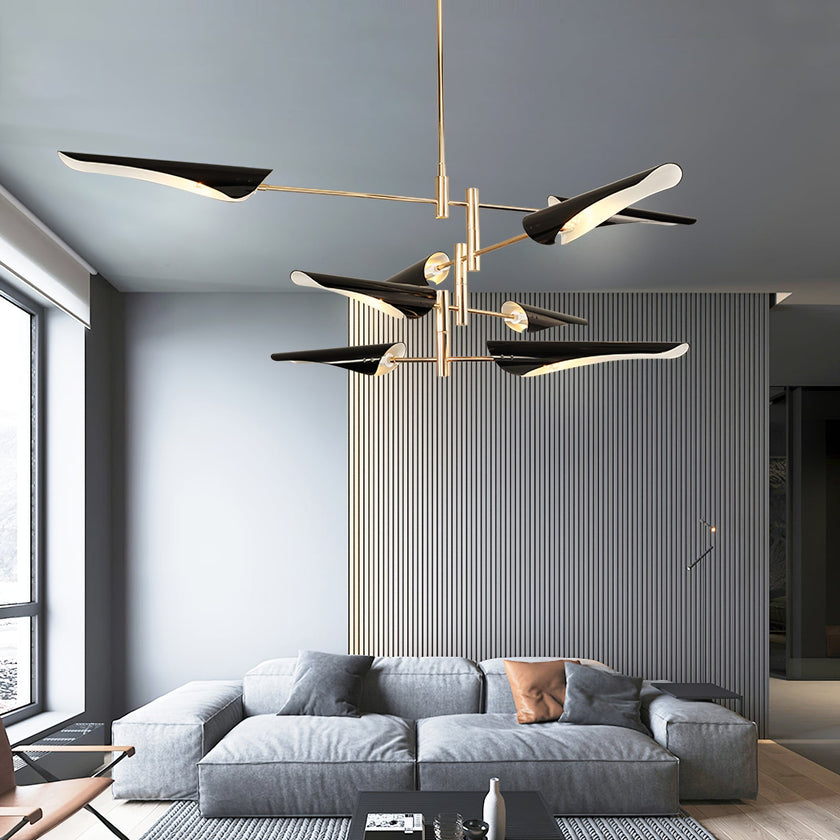 Adjustable-Arm Linear Chandelier