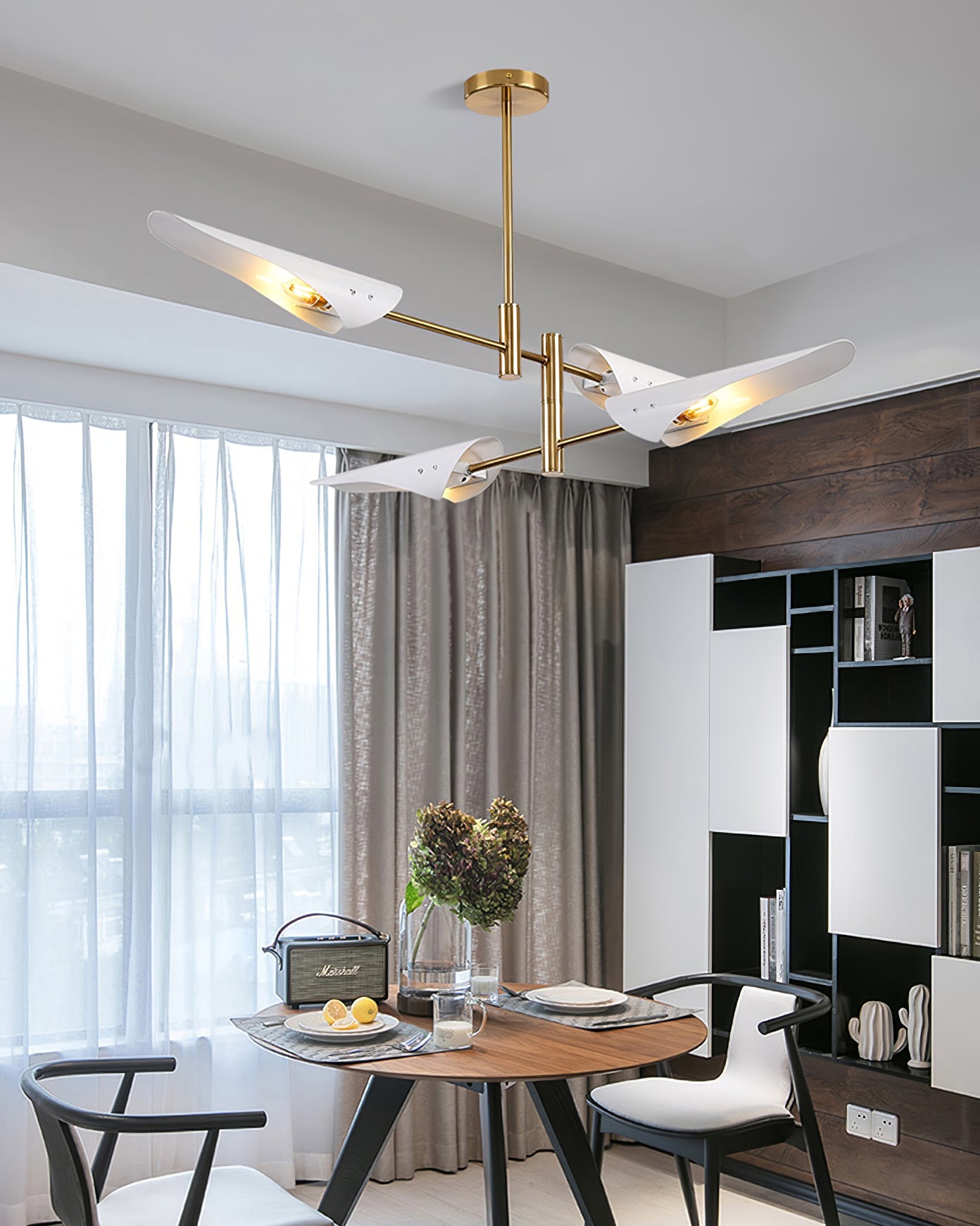 Adjustable-Arm Linear Chandelier