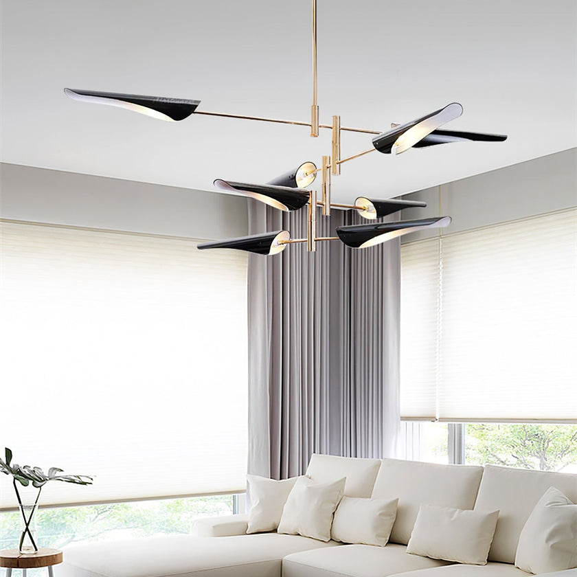 Adjustable-Arm Linear Chandelier