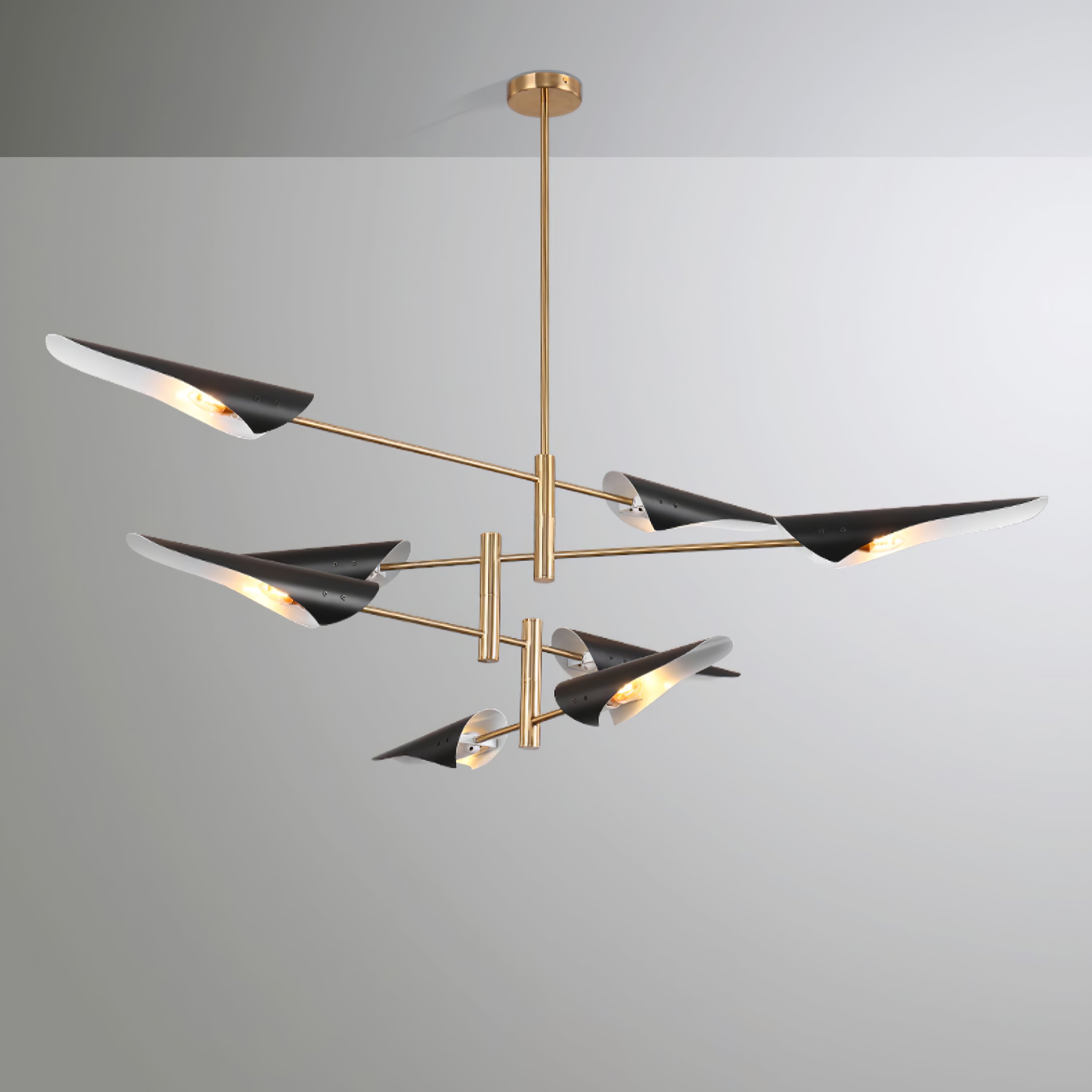 Adjustable-Arm Linear Chandelier