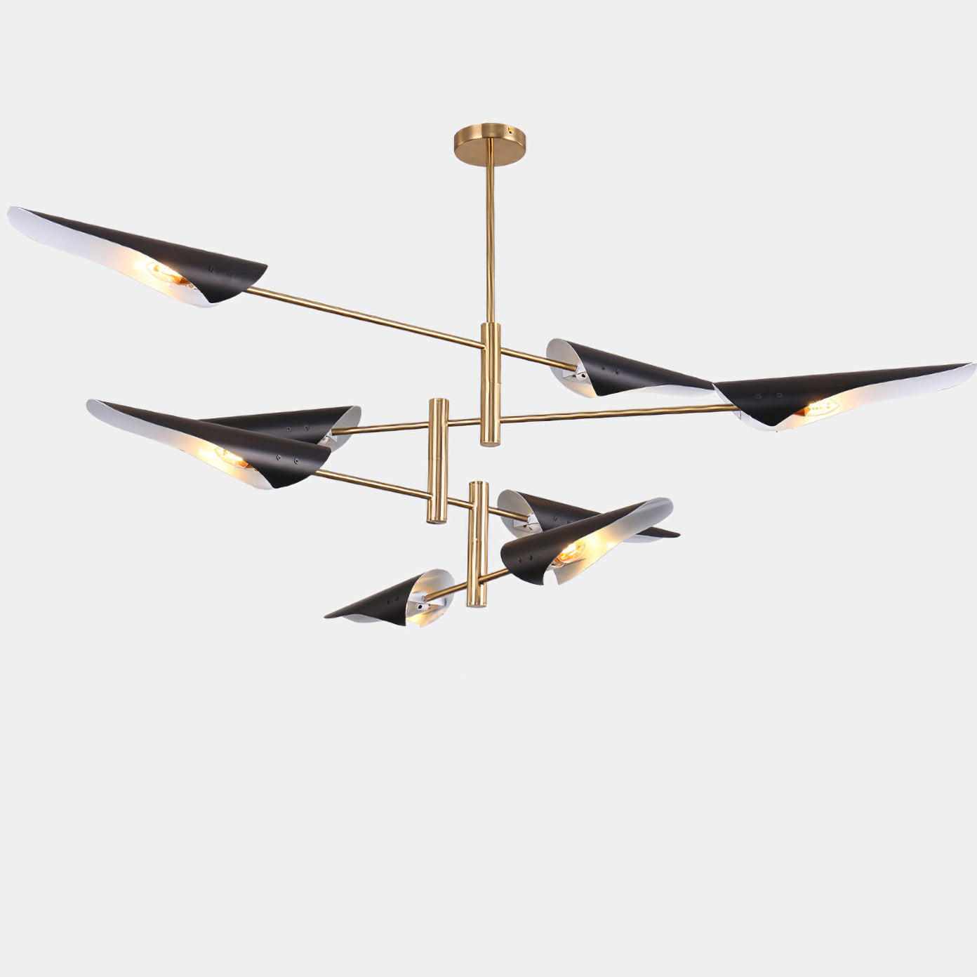 Adjustable-Arm Linear Chandelier