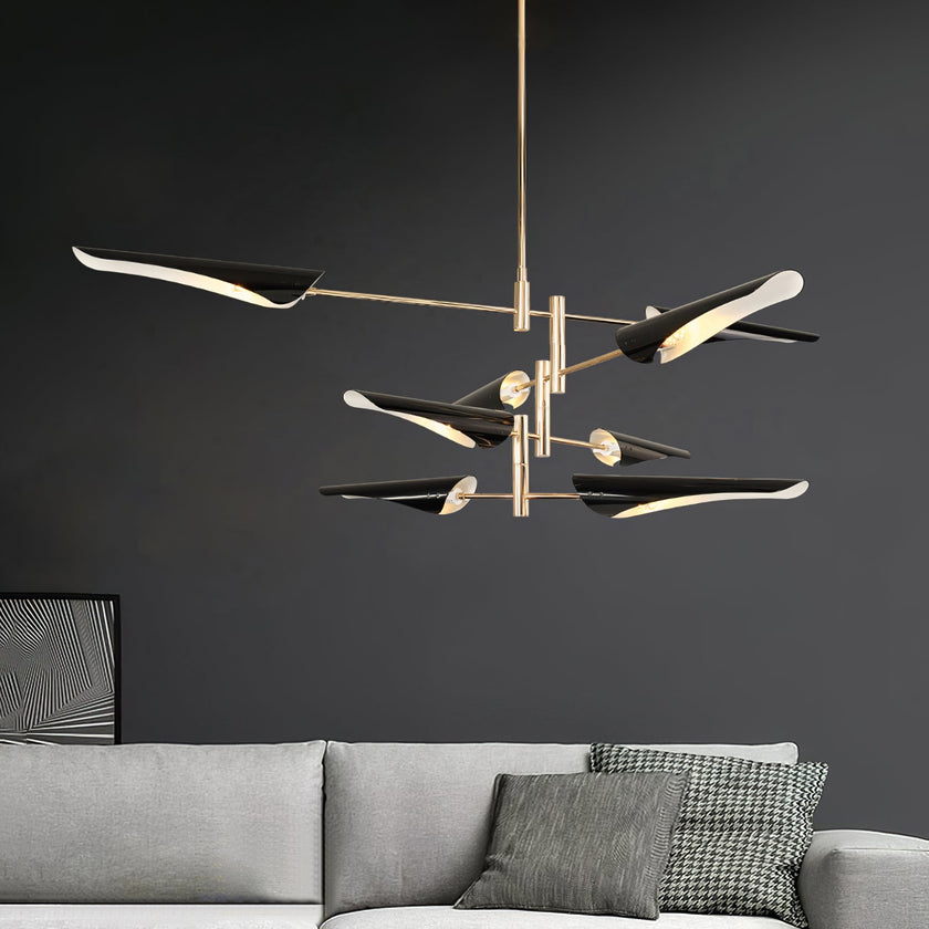 Adjustable-Arm Linear Chandelier