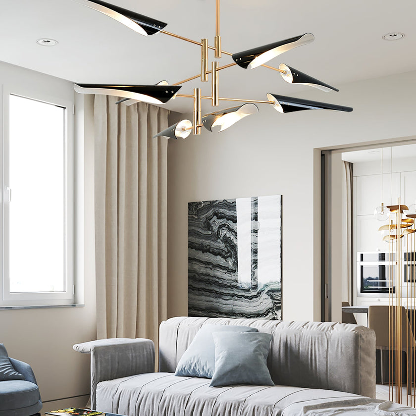 Adjustable-Arm Linear Chandelier