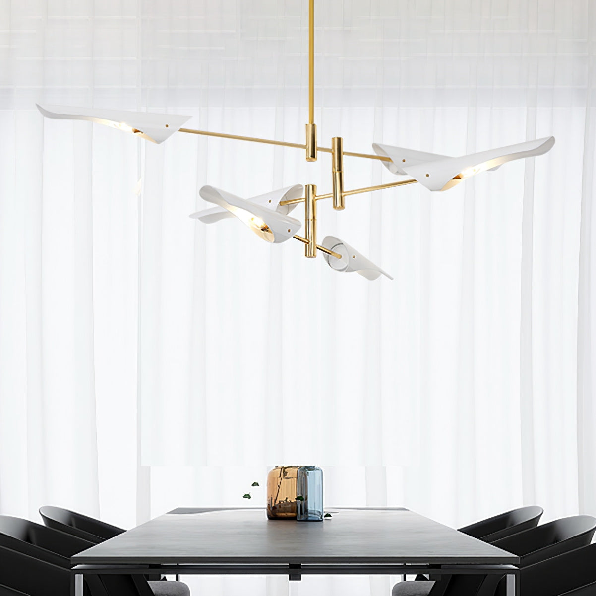 Adjustable-Arm Linear Chandelier