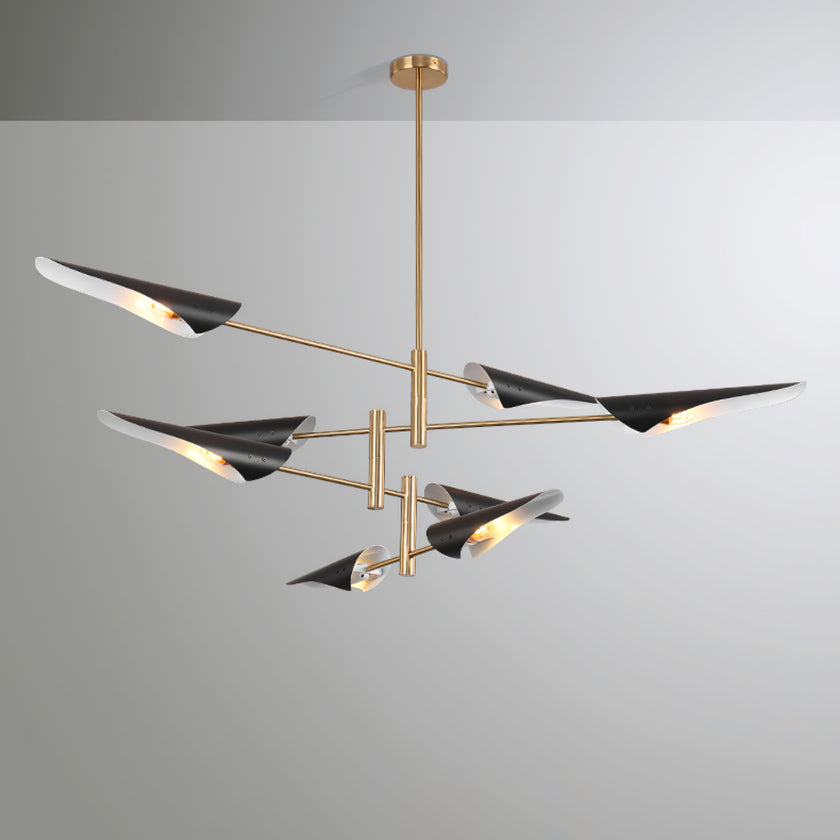 Adjustable-Arm Linear Chandelier