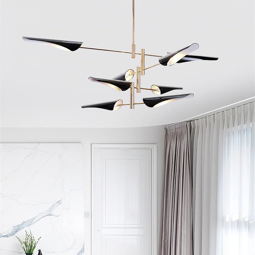 Adjustable-Arm Linear Chandelier