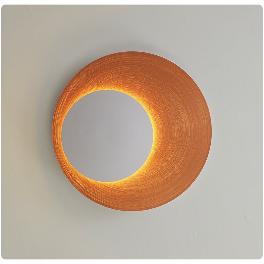 Metal Crescent Ring Wall Sconce