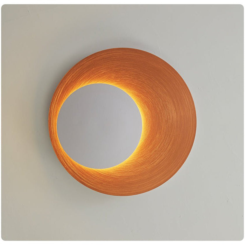 Metal Crescent Ring Wall Sconce