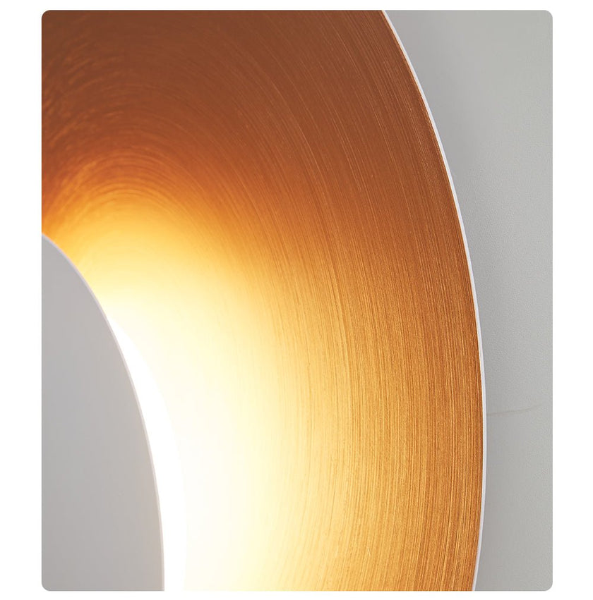 Metal Crescent Ring Wall Sconce