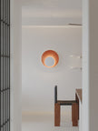 Metal Crescent Ring Wall Sconce