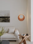 Metal Crescent Ring Wall Sconce