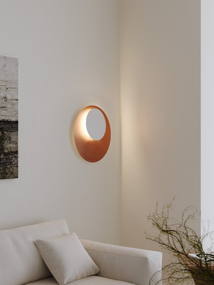 Metal Crescent Ring Wall Sconce