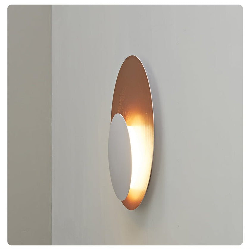 Metal Crescent Ring Wall Sconce