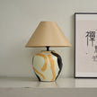 Ceramic Abstract Pattern Table Lamp