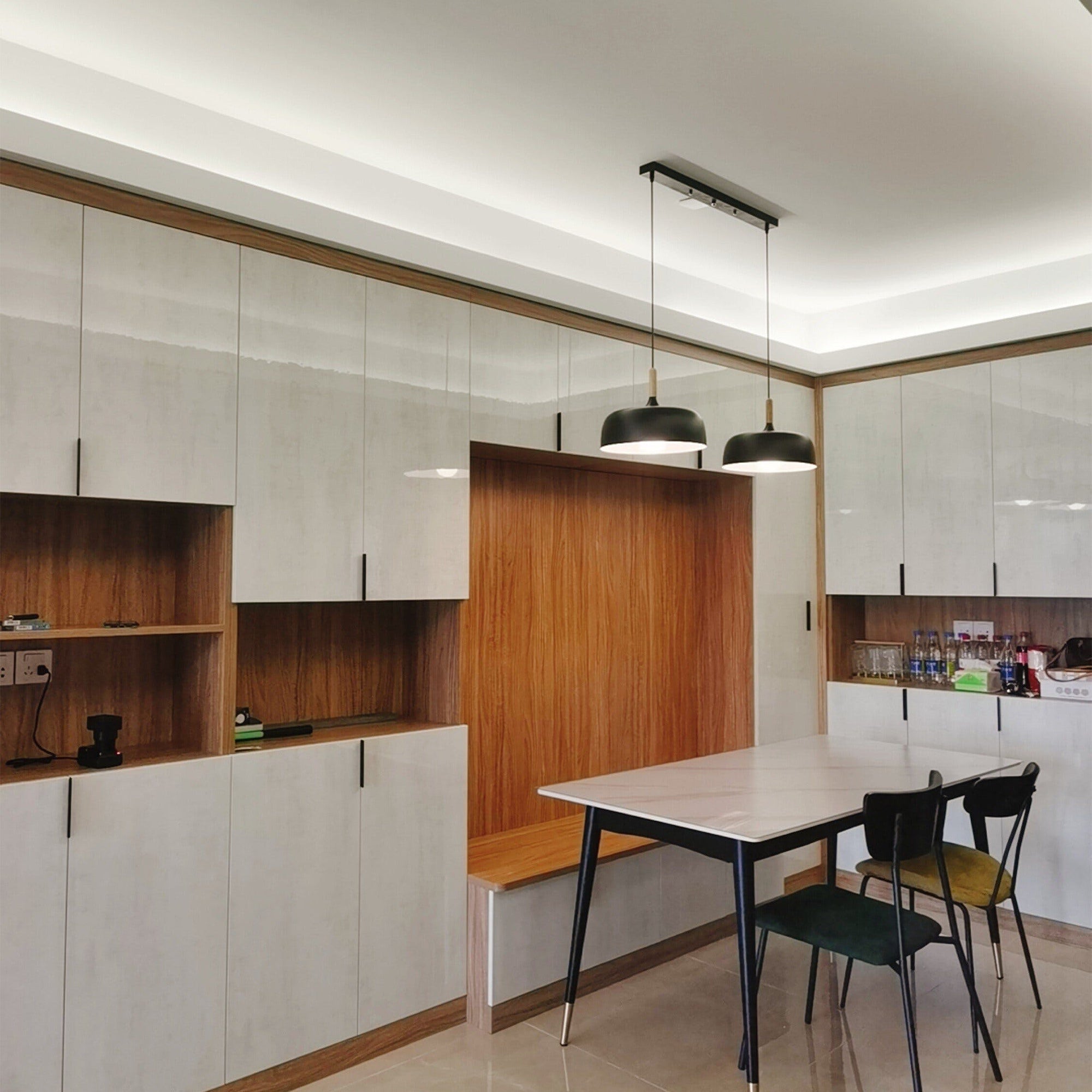 Wood & Aluminium Nordic Pendant Lamp