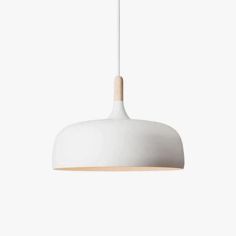 Oak & Zinc Acorn Pendant Light