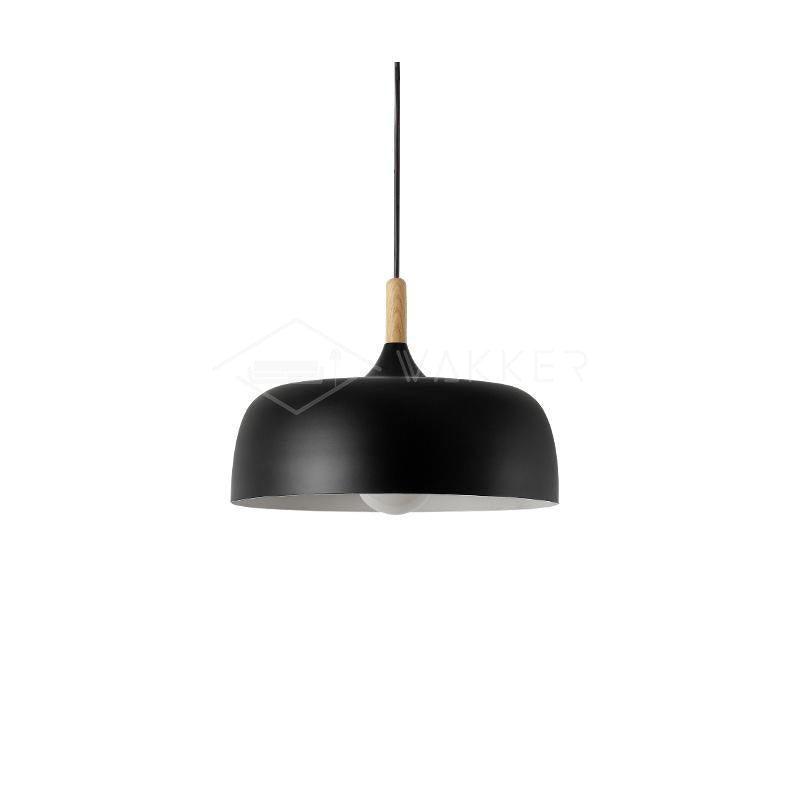 Oak & Zinc Acorn Pendant Light